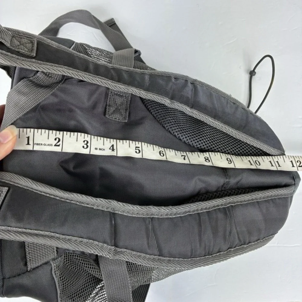 Outward Hound‎ Dog Carrier Backpack Travel Bag Drawstring Closure Gray